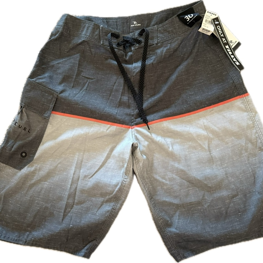 Rip Curl Charcoal and Coral Board Shorts